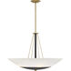 BAX 5 Light 32 inch Sand Coal and Soft Brass Pendant Ceiling Light